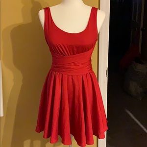 Wrap around Red Dress